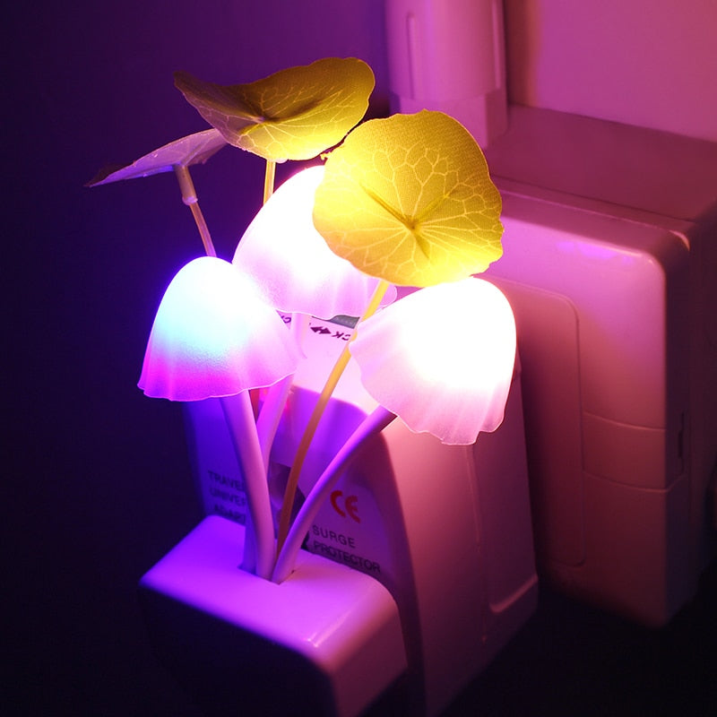 Led Mushroom Plug Night Light