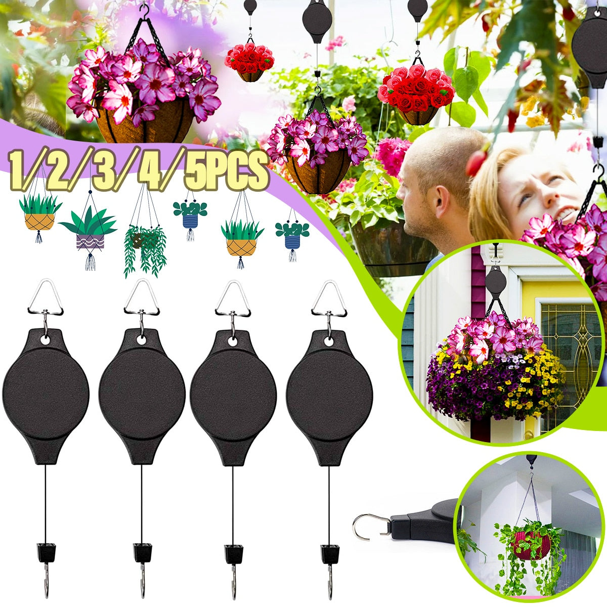 1/5 PCS Plant Pulley Set  🌳