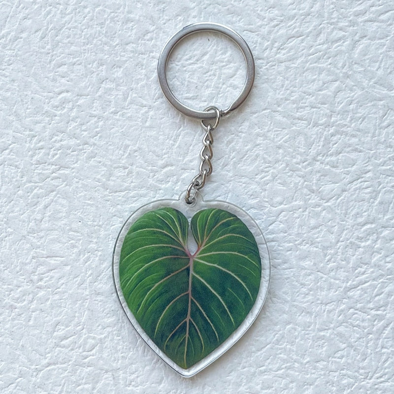 Plant Leaf Keychain