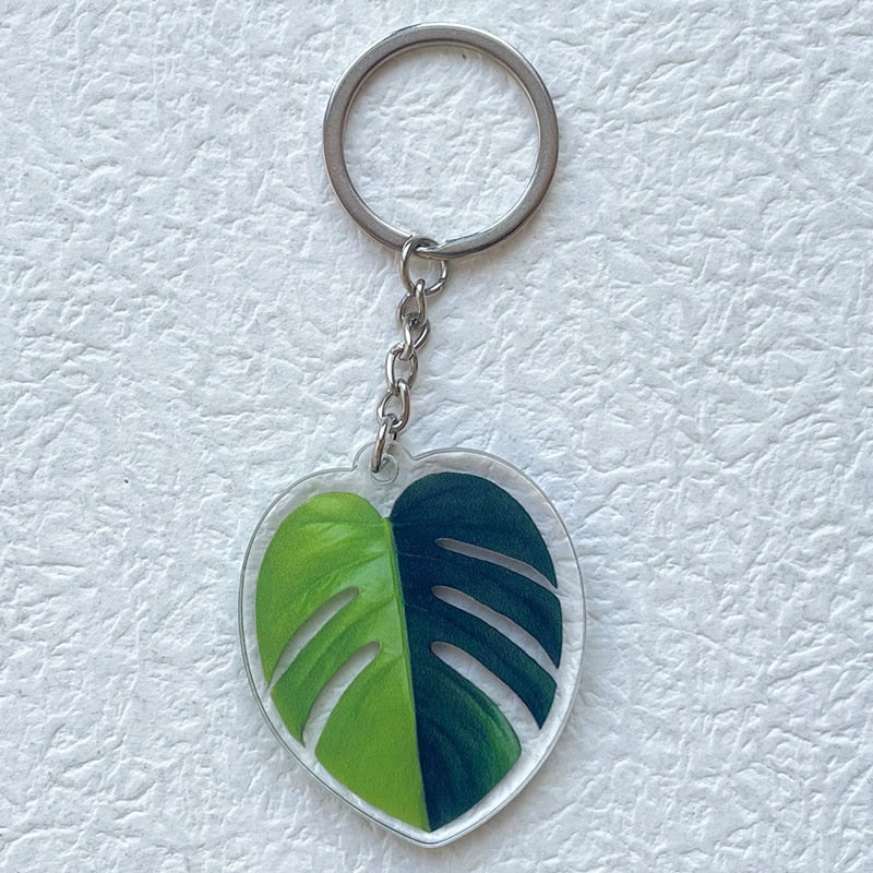 Plant Leaf Keychain