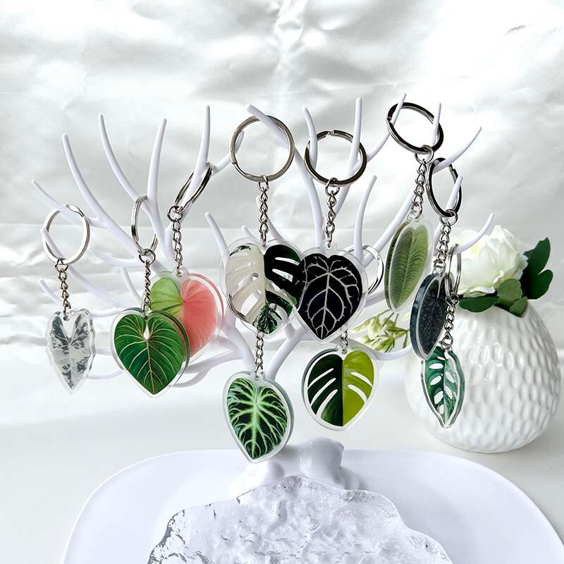 Plant Leaf Keychain