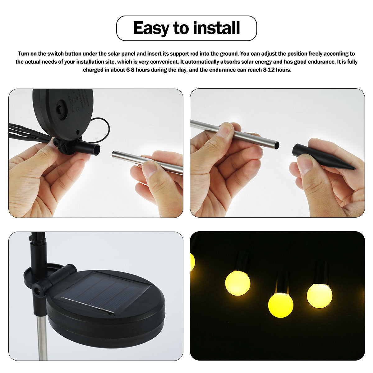 Solar Powered Firefly Light