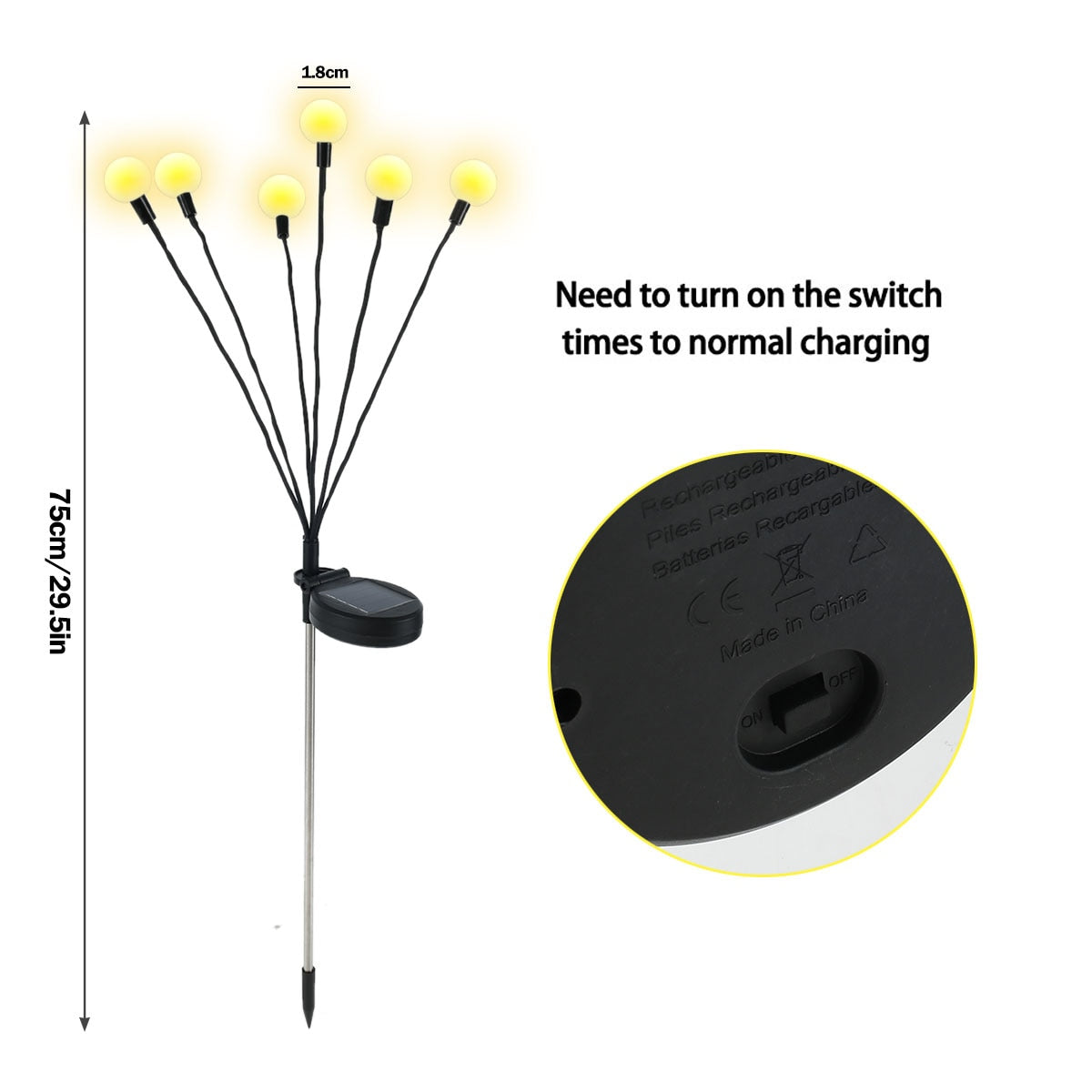 Solar Powered Firefly Light