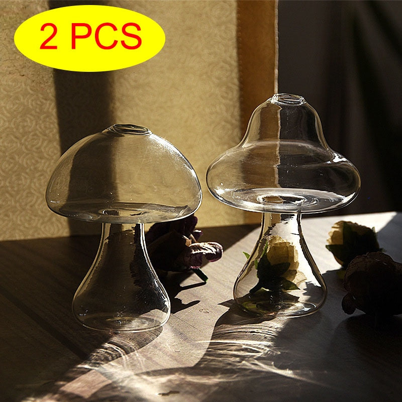Mushroom Glass Vase