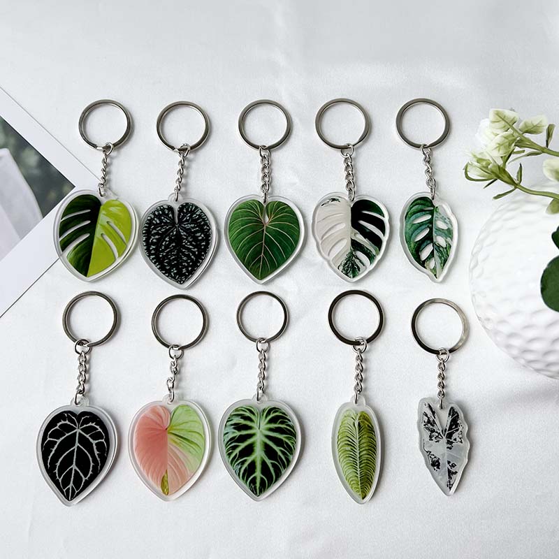Plant Leaf Keychain