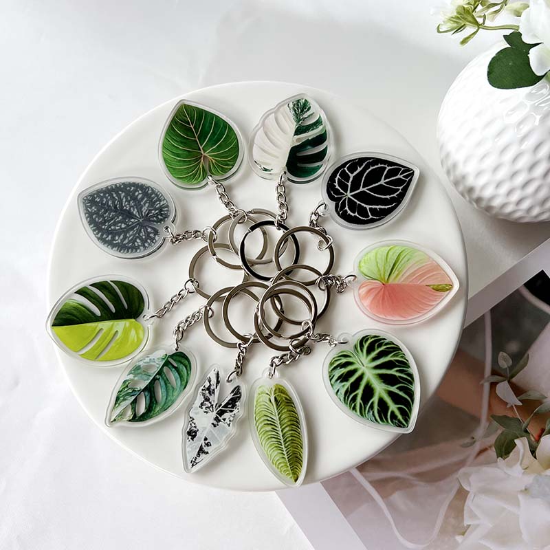 Plant Leaf Keychain