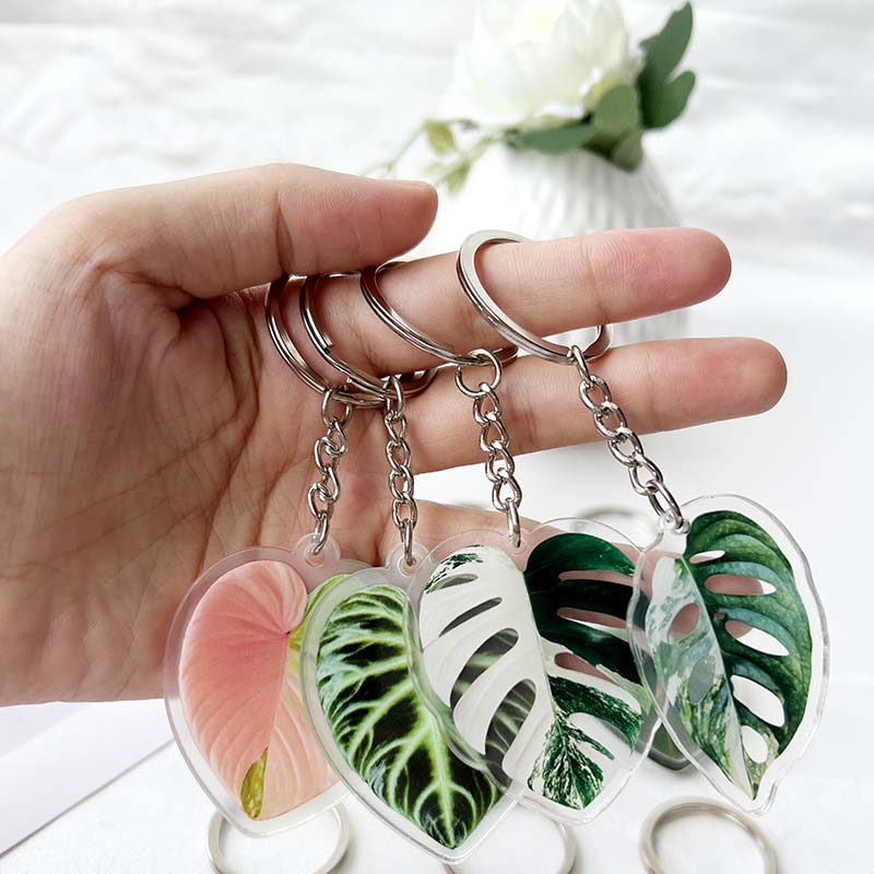 Plant Leaf Keychain
