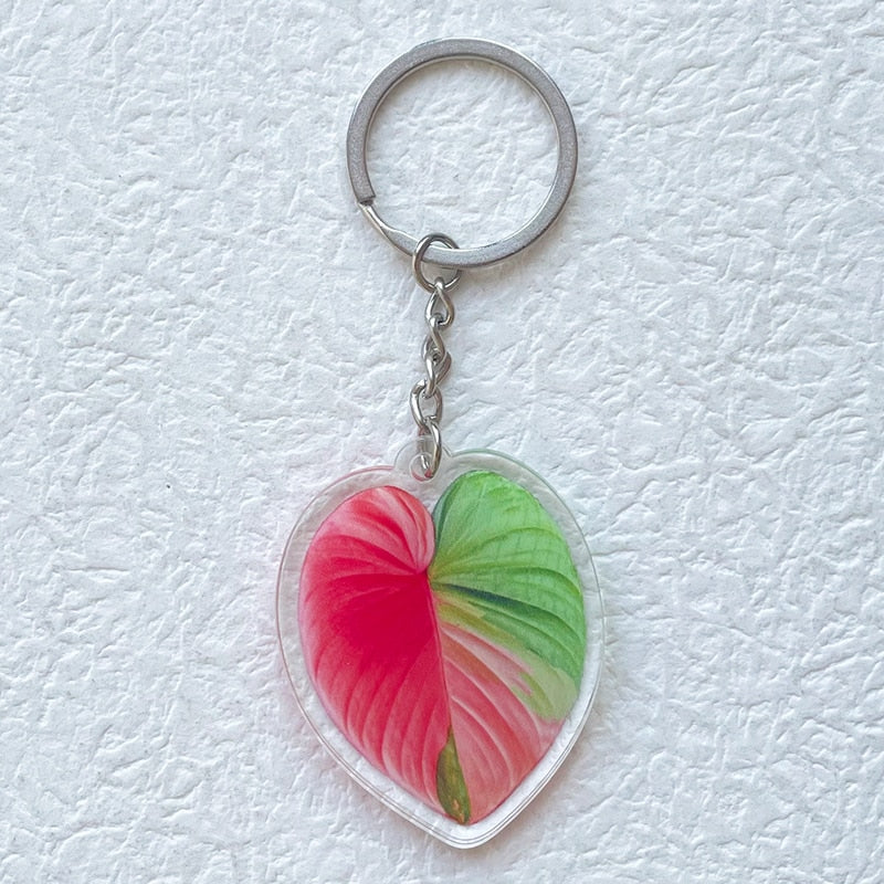 Plant Leaf Keychain
