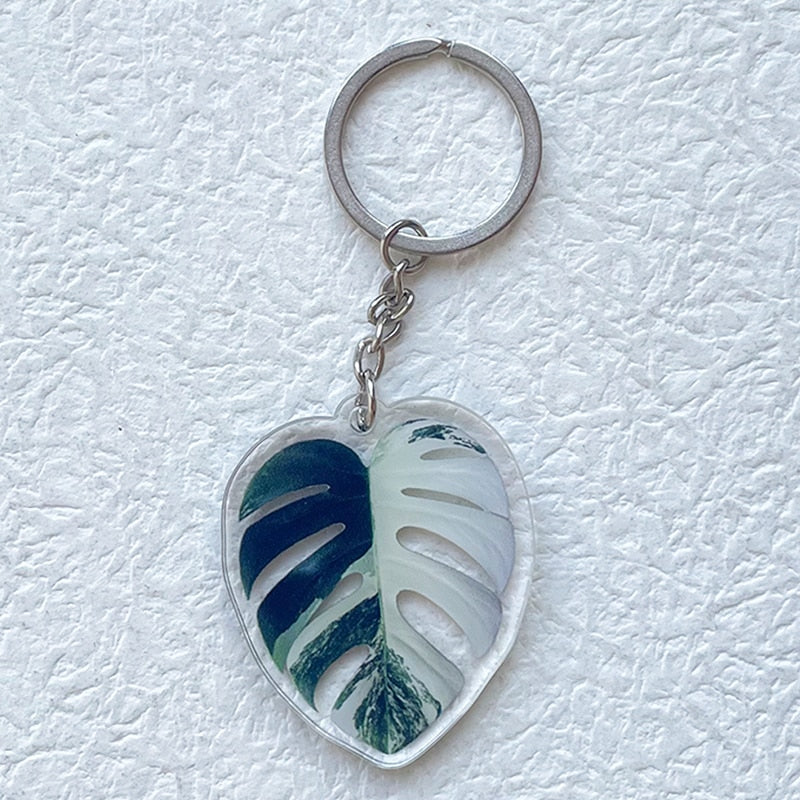 Plant Leaf Keychain