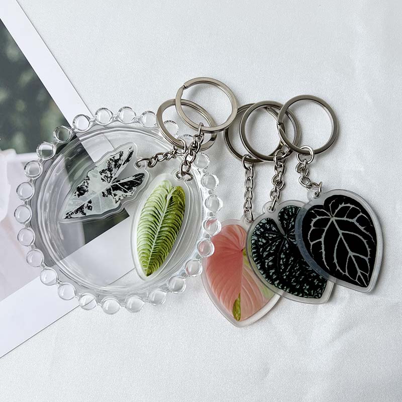 Plant Leaf Keychain