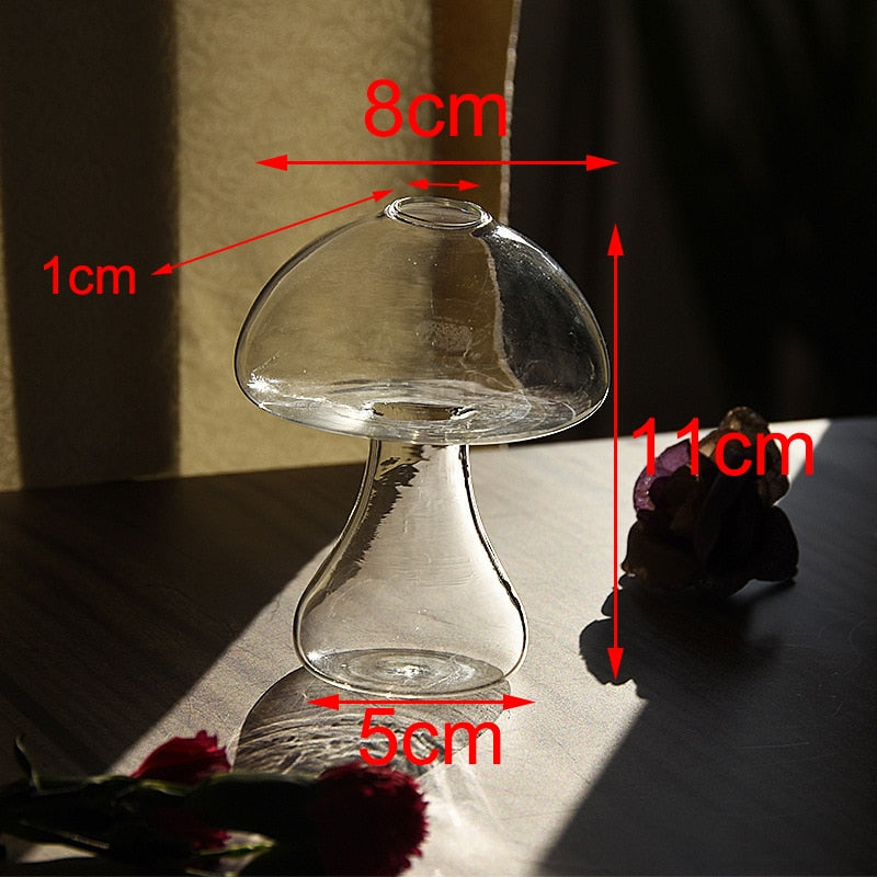 Mushroom Glass Vase