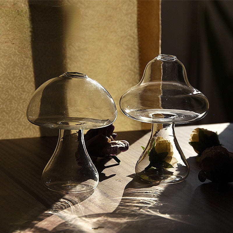 Mushroom Glass Vase
